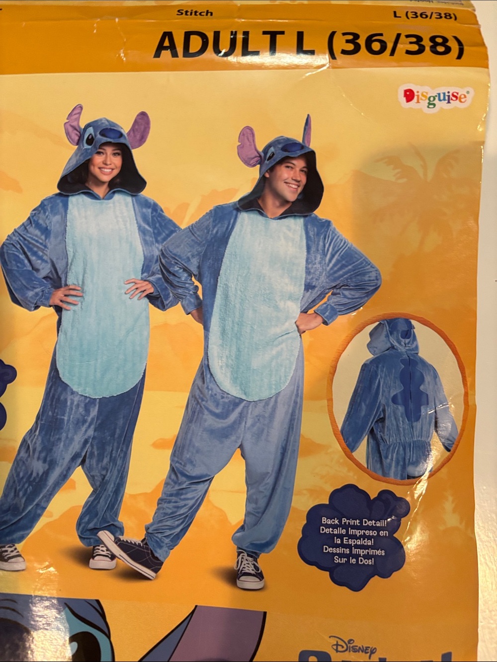 Disney Stitch Costume Onesie with Hood